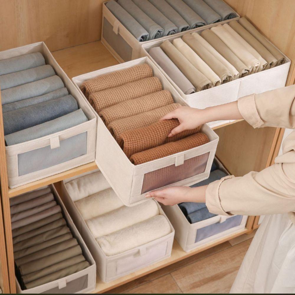 Fabric Fabric Storage Bag Foldable Sorting Storage Box New Folding Storage Baskets