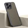 Чехол для iPhone 15 Pro Max, совместимый с MagSafe, текстура углеродного волокна, покрытие из кожи, защитный чехол из ПК+силикона