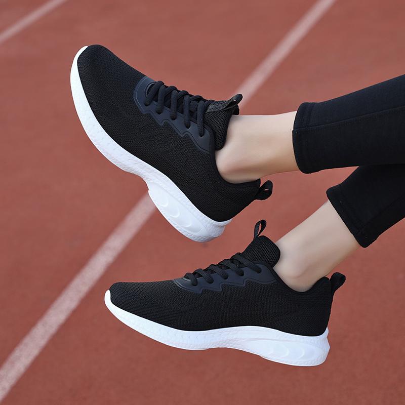 Women's Sneakers Comfortable Walking Shoes Sports Breathable Running Shoes Casual Tennis Sneakers Light and Slippery In Walking Running Shoes