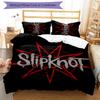 Slipknot 3pcs Bedding Set Duvet Cover Closure Includes 1 Duvet Cover & 2 Pillowcases for All Seasons Bedroom Home Dorm Decor