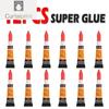 3-12 шт. жидкий суперклей, дерево, резина, металл, стекло, цианакрилатный клей, магазин канцелярских товаров, гель для ногтей 502, мгновенная прочная связка, кожа