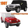 Черный/серебристый чехол для автомобиля JEEP Wrangler TJ 2 двери/4 двери, водонепроницаемый защитный чехол от пыли, внешние аксессуары, черный