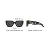 Versace Logo Square Sunglasses Women sunglasses Black 0VE4409-GB1-87-BLACK
