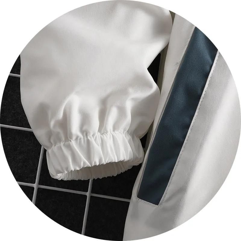 Весна Осень Женская Толстовка с Капюшоном Милый Принт Акулы Пэчворк Подростковая Куртка Толстовки Харадзюку Мужская Толстовка