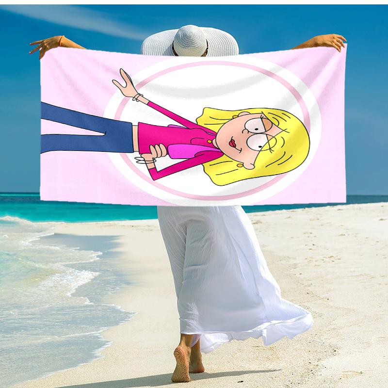 1pc Lizzie McGuire Y Sus Locuras1 Beach Towel, Comfortable and Thick, and Swimming/Bath/Picnic/Camping Towel, Suitable for Seaside Beaches