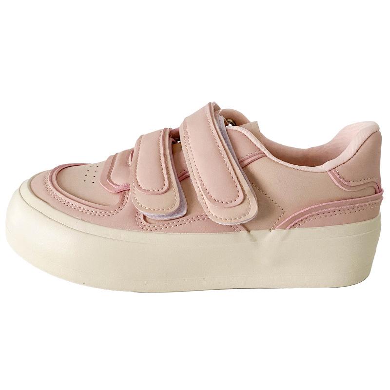 6622 латексная стелька на липучке белые туфли женская обувь кожаная поверхность универсальная новинка 2025 года повседневная обувь для сноубординга