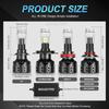 MAXGTRS 2x H4 Hi/Lo H7 Bi-LED Линза Проектора H11 9005 HB3 9006 HB4 Автомобильная Лампа Фары Canbus Lampada 6000K Мини Противотуманная Фара 12V LHD RHD