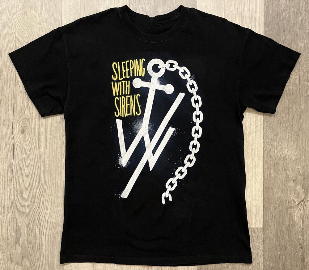 Футболка Хлопковая Подарок для Фаната Группы Sleeping With Sirens Размеры от S до 5XL MD89 Унисекс Футболка