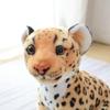 Реалистичные Плюшевые Игрушки Лесной Лев Снежный Барс Имитация Животных Черный Барс Куклы Креативное Украшение Подарок на День Рождения