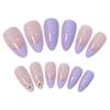 Detachable Manicure Tool Full Cover Nail Tips Flower Almond False Nails French Fake Nails Wearable