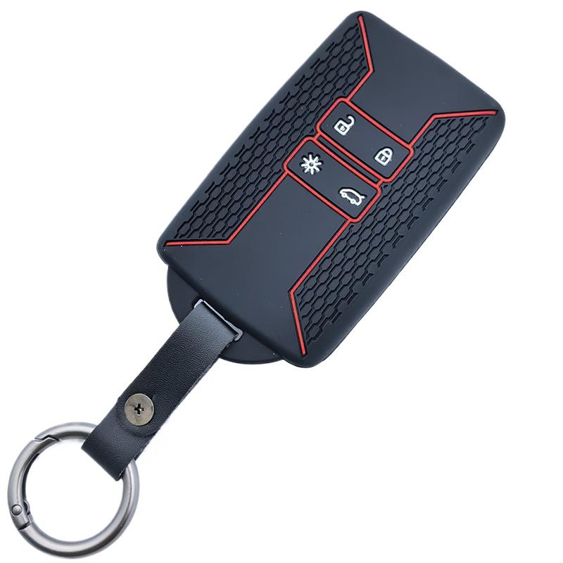 Силиконовый чехол-брелок для автомобильного ключа Renault Captur Koleos Kadjar Arkana Megane Dacia Duster Sandero Stepway Аксессуары