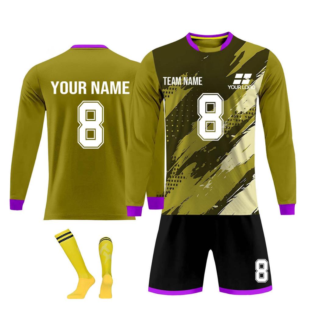 Personalised Shirts Kit Mens Girls With Name Number Custom Football Jerseys For Boys Training Suit