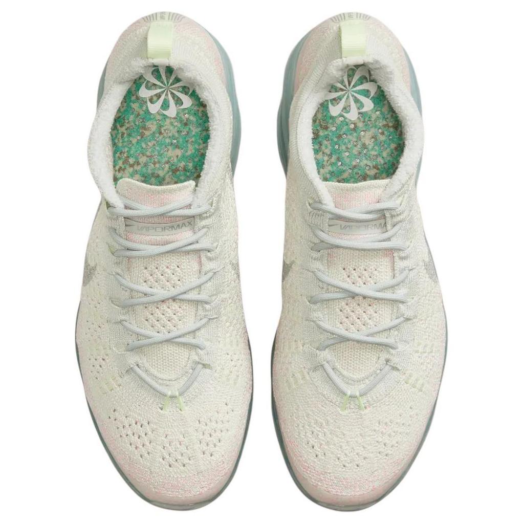 Nike Air VaporMax 2023 Flyknit Sea Glass Pink Women Sneakers Cream Light-Silver Barely-Volt DV6840-005