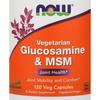 NOW Foods Vegetable Glucosamine MSM Veggie Capsules, 120 Tablets, Nutrients for Mature Women, 120 Tablets, 1 Count,Korean Health Food