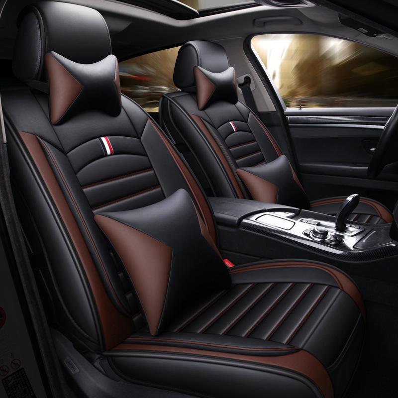 5 мест Универсальный чехол для автомобильного сиденья Водонепроницаемый 5 шт. Чехол для автомобильного сиденья Универсальная зимняя подушка для автокресла