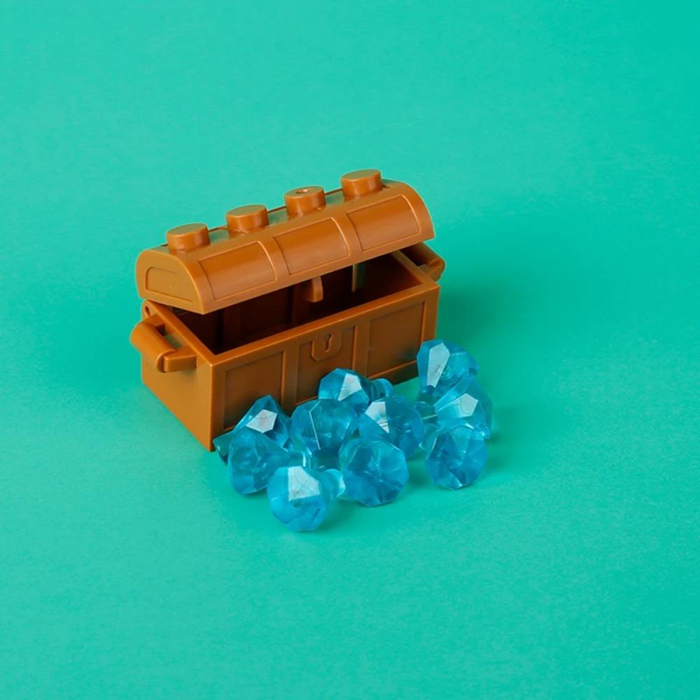 MOC Precious Deposits Building Blocks Treasure Pirate Map Gold Ore Silver Brick Box Diamond Bricks Toys Gift