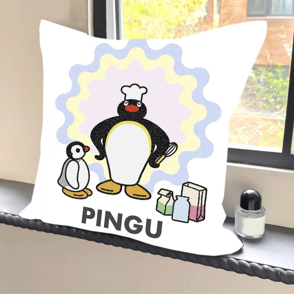 Cartonn P-ingu Penguin  Pillowcases cushion covers living room sofas home decor gifts