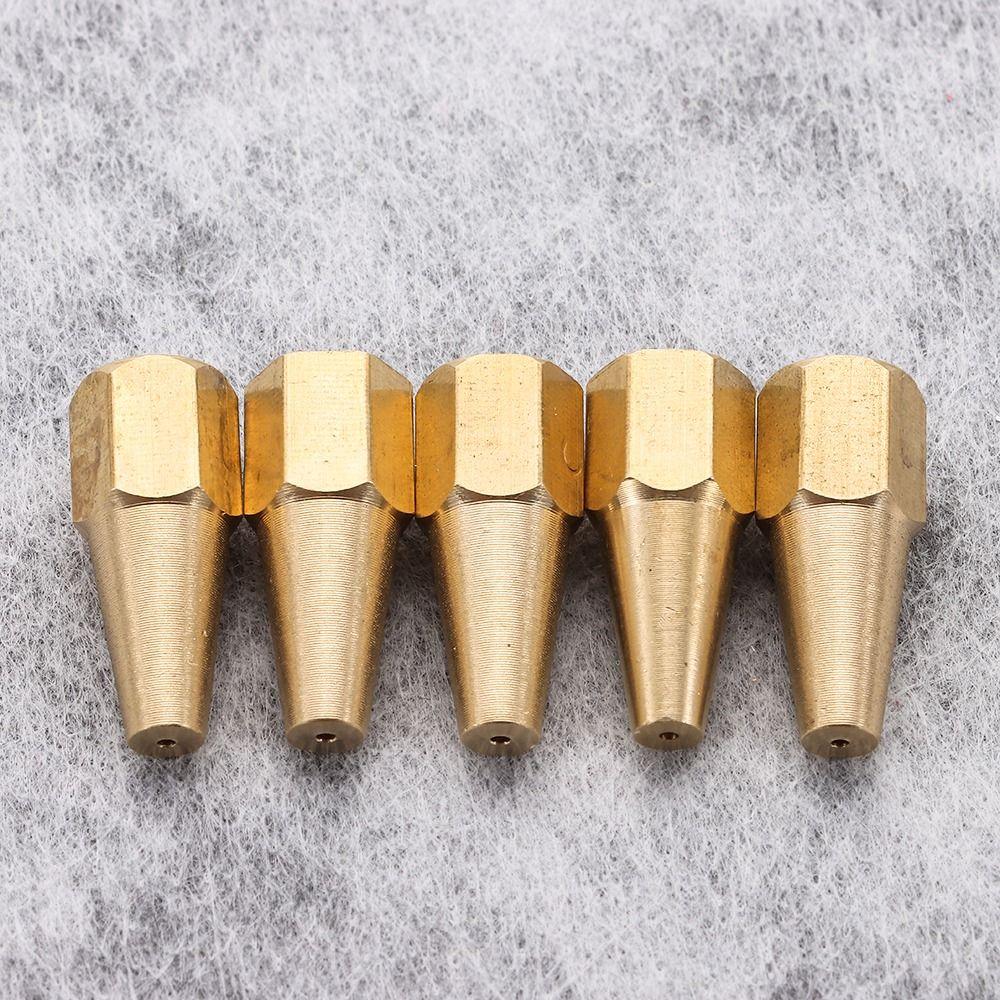 5Pcs/Set Propane Acetylene Gas Brazing Torch Nozzle H01-2 Oxygen Welding New Torch Tip