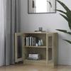 Display Cabinet Sonoma Oak 82.5 X 30.5 X 80 Cm Particleboard