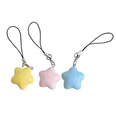 Kawaii Color Pentagram Смола Подвеска Телефон Шнурок Рюкзак Подвески Ins Подвеска Чехол Для Наушников Аксессуары Креативные Парные Подарки