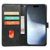 For iPhone 16 Plus Case Calf Texture Leather Stand Book Style Phone Cover