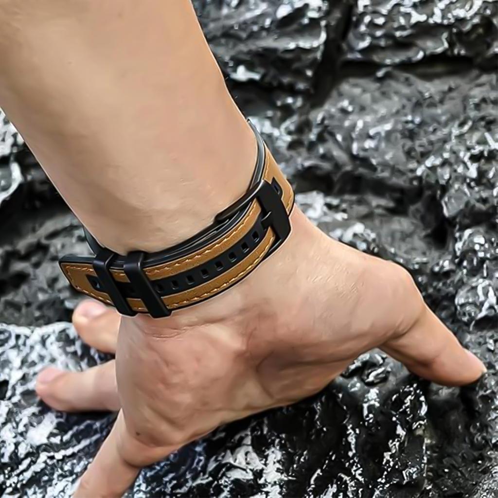 Кожаный силиконовый ремешок для Samsung Galaxy Watch 8/8 Classic 40 мм 44 мм 46 мм спортивный браслет для Galaxy Watch Ultra 2025 47 мм