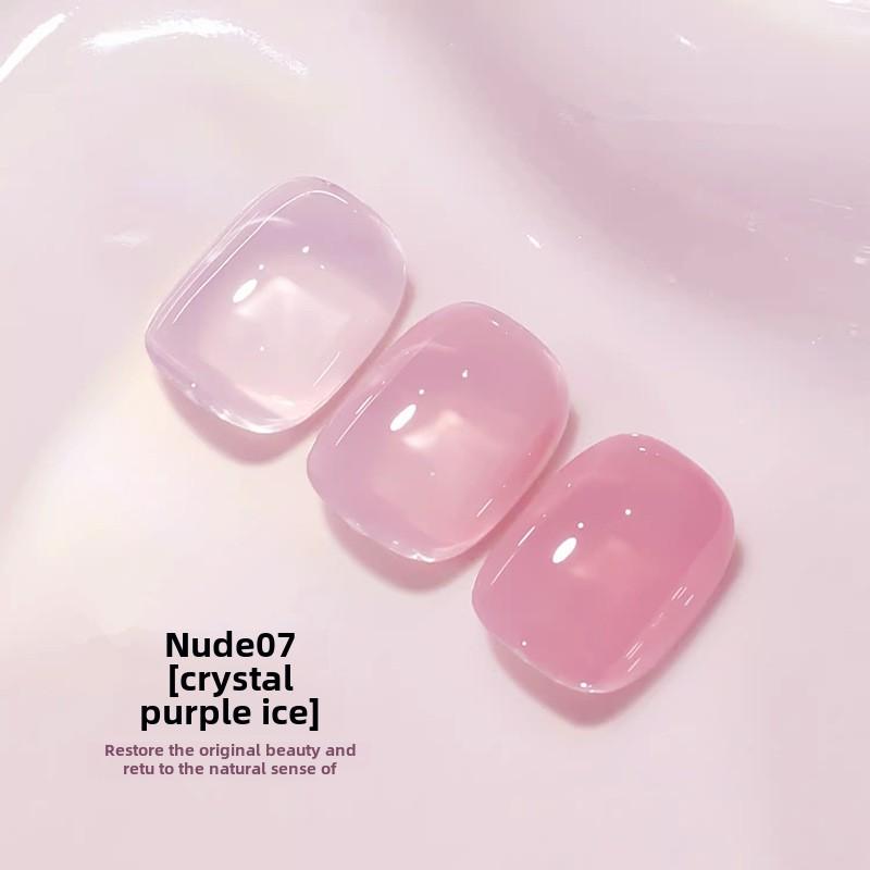 Набор лаков для ногтей Nail Art Nude, популярный цвет, белый прозрачный желеобразный клей для ногтей для маникюрного салона