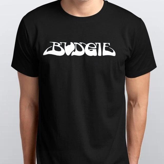 BUDGIE 100% Cotton T-shirt Mens Tees Top All sizes S M L XL XXL colours Black, White Male Female