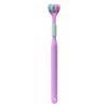 Three Sided Toothbrush Soft Bristles Gentle Clean Replaceable Heads 360-Degree Coverage Toothbrushes with Anti-Slip Handle