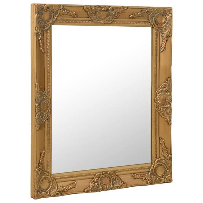 VidaXL Wall Mirror Baroque Style 50x60 Cm Gold 320317