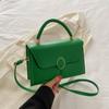 Korean Style Crossbody Messenger Bags PU Leather Retro Crossbody Bag Square Shoulder Bag  Girls
