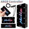 5V 3-контактный ARGB-контроллер, поддержка SignalRGB OpenRGB, ARGB-хаб для вентиляторов, питание от SATA, 8/16-канальный, для расширения интерфейса материнской платы