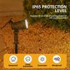 9 LED Solar Spot Lights IP65 Waterproof Outdoor RGB Solar Landscape Lights Brightness Adjustable for Garden Yard Palm Trees