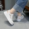 Summer Thin Hollow Mesh Little White Shoes Women's Sandals New Breathable Versatile Student Leisure Sports Board Shoes