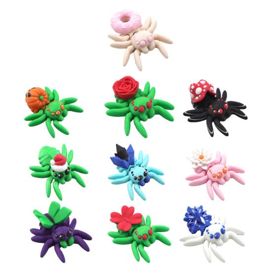 Yousheng 3D Printed Spider Ornament Mini Spider with Movable Joints Colorful Spider Fidget Toy for Kids And Adults Party Favors