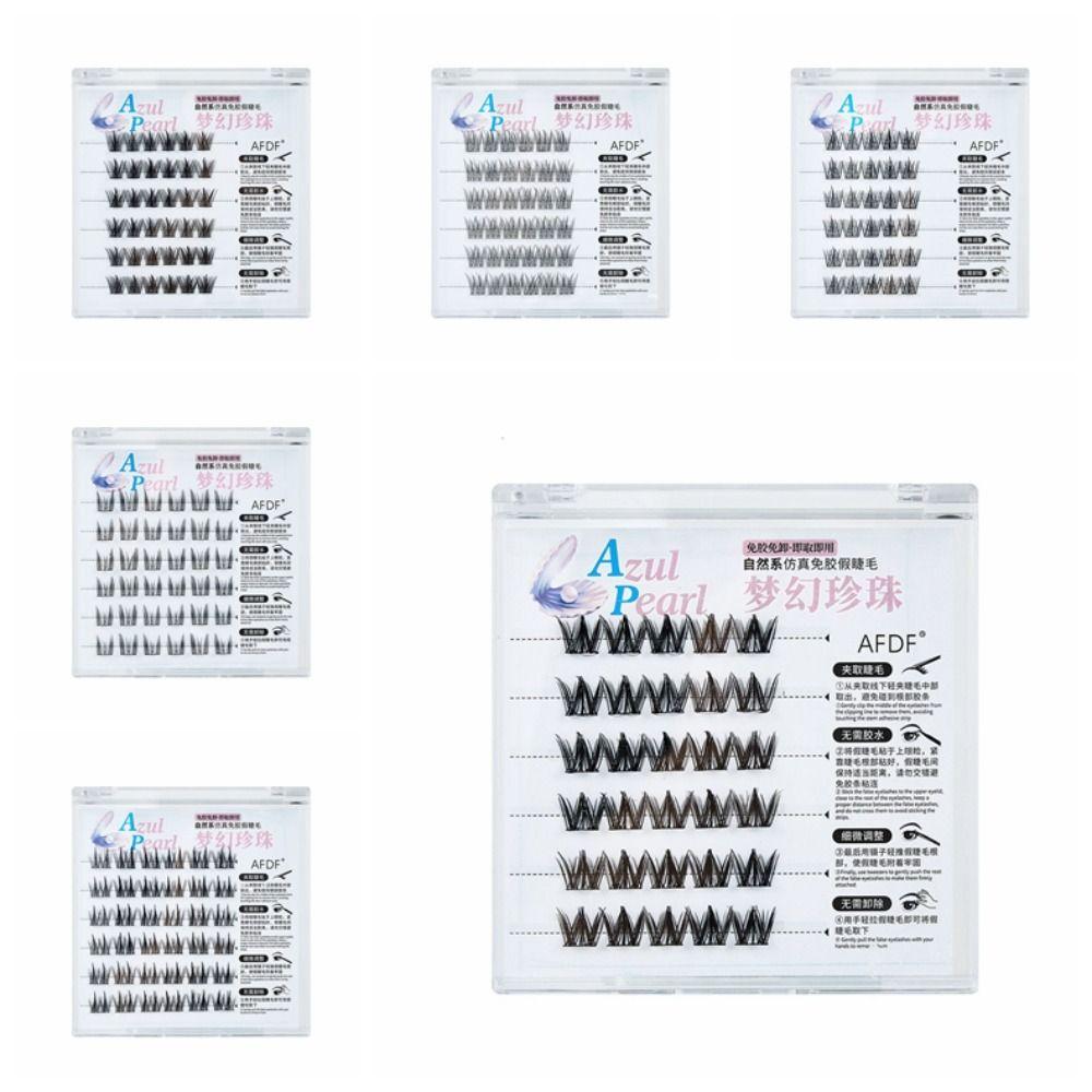 Clusters Self-adhesive False Eyelashes Soft Segmented Eyelashes Bundles  Travel