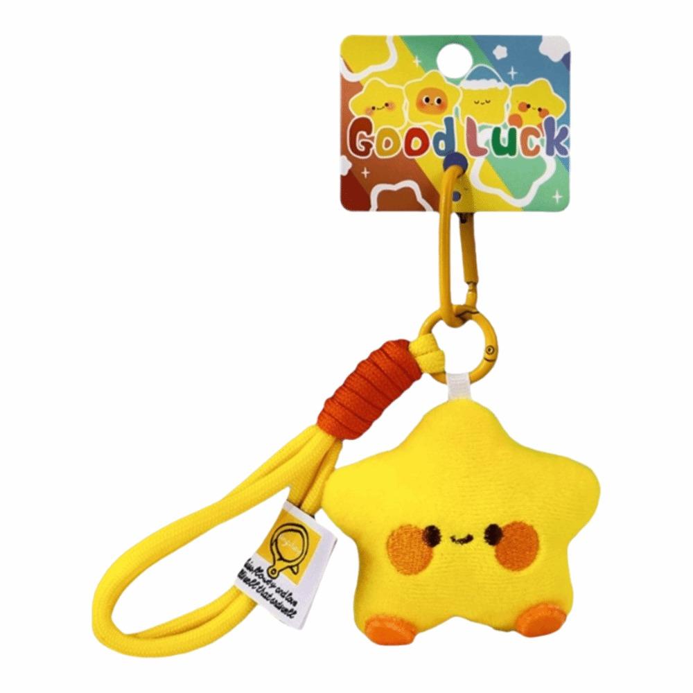 Stuffed Doll Star Plush Key Chain Cute Doll Couple Keychain Stars Keychains Christmas Gift