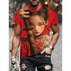 Summer Round Neck 3D Anime Character Print Top Fashionable Casual Short Sleeved Men's T-shirts