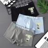 Men's Cotton Underwear Boxers Fashion Cartoon Print Mid Waist Comfortable Underpants Shorts Sexy Fashion Panties