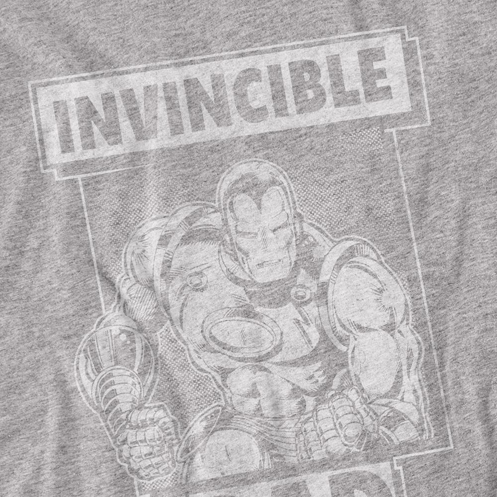Iron Man Unisex Adult Invincible Dad Fathers Day T-Shirt