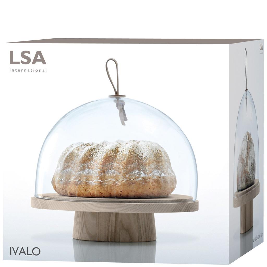 LSA Cake Stand Dome Clear Diameter 28cm IVALO & G1500-28-301
