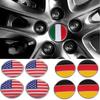 4 шт., 56 мм, наклейка с национальным флагом, эмблема колпачков ступицы колеса автомобиля для Великобритании, США, Италии, Франции, Австралии и т. д.