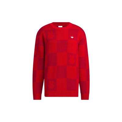 Adidas Свитшот Originals FW22 с вышитым логотипом в клетку унисекс HY7273