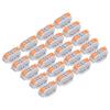 20Pcs Lever Nut Wire Connectors Quick Compact Splice Conductors Push In Terminal Block 223‑2P