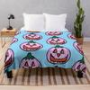 Halloween Flannel Throw Blanket Cute Pumpkin Ghost Bat King Queen Full Size Lightweight Super Soft Warm For Sofa Couch Bed Decor