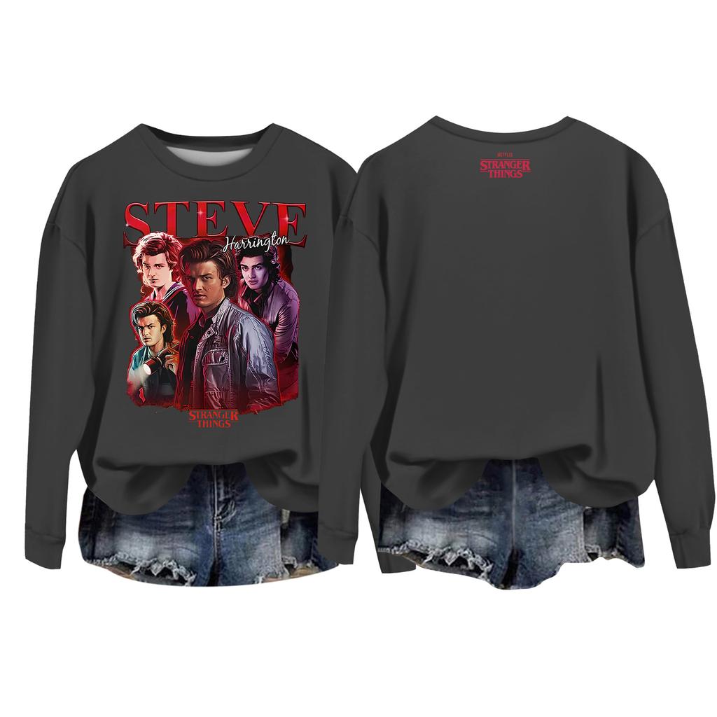 Женский повседневный пуловер с круглым вырезом и длинным рукавом с принтом ко Дню святого Валентина