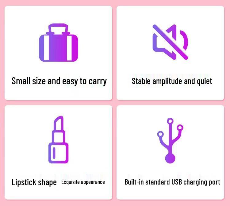 Женский мини-вибратор-помада - Маленький AV-стик с магнитной притягательностью для личного удовольствия