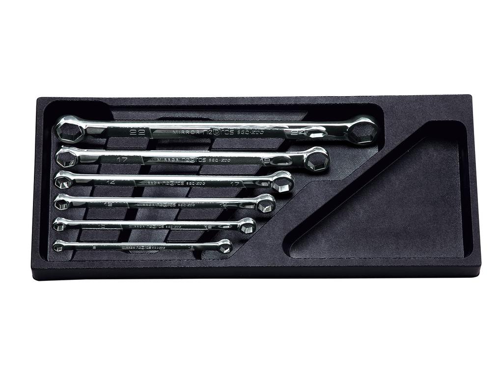 Kyoto Machinery Tools Nepros Straight Standard Hex Box Wrench Set of 6 NTM106H (KTC)