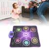 Light Up Dance Mat Toy for Kids Wireless Bluetooth Built In Music Adjustable Volume 6 Buttons Anti S