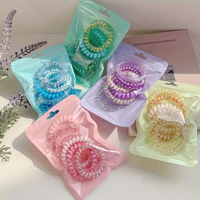 25Pcs Colored Phone Line Headband, Simple and Versatile Hair Accessories, a Small Gift for Girls.